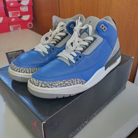 Size 10.5 - Jordan 3 Retro Varsity Royal 2020 OG box excellent condition - Picture 10 of 14